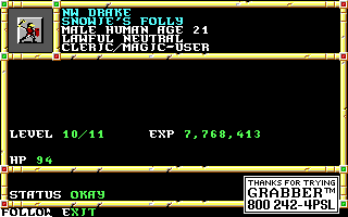Recovered NWN screenshot nwdrake.gif