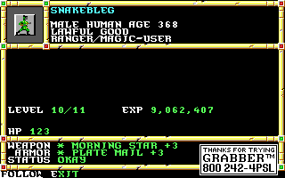 Recovered NWN screenshot snakebleg.gif