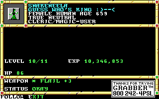 Recovered NWN screenshot snakeneela.gif